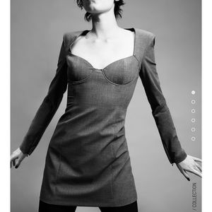 ZARA NEW SHORT FITTED DRESS SIZE XL